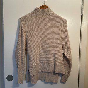LOFT oatmeal turtleneck